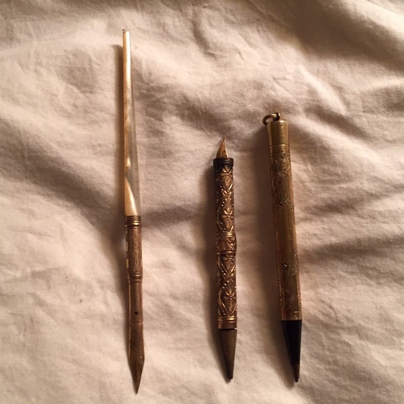 Fairchild Baldwin Accessories - 14k gold filled antique pen Fairchild Baldwin Accessories - 14k gold filled antique pen